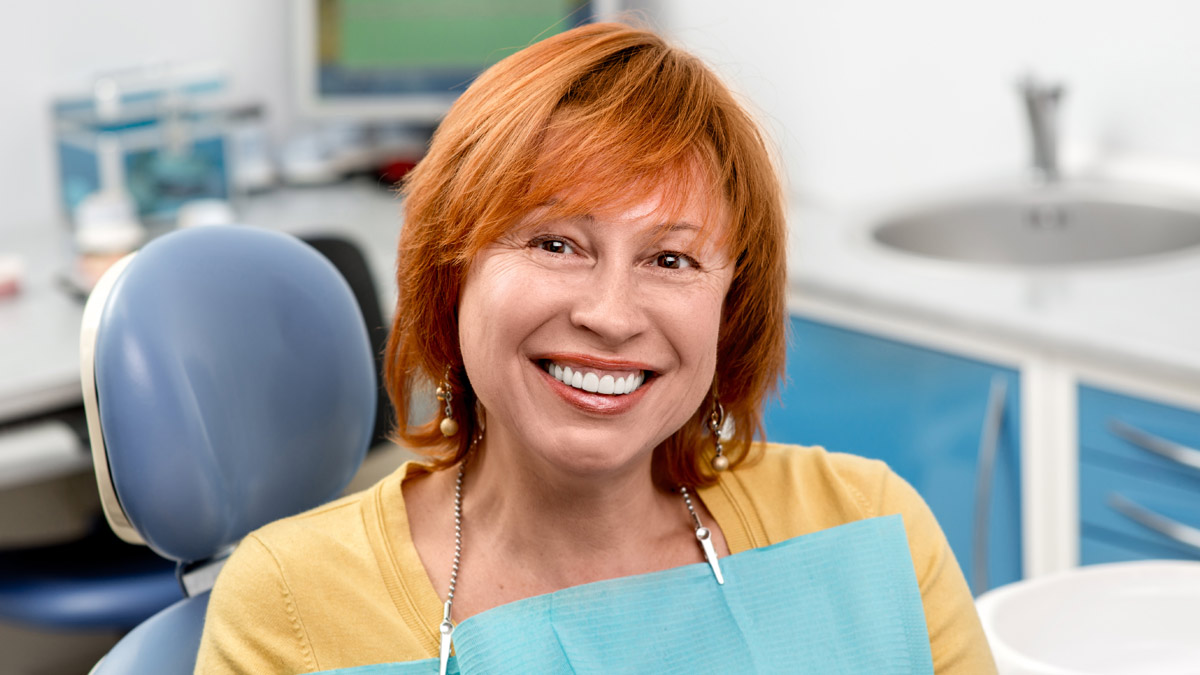 A dental patient is all smiles!