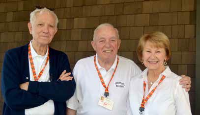 Photo of Dr Ulmer, Dr Hayes and Barbara Davis (wife of Dr Charlie Davis) of The Barrier Islands Free Clinic .