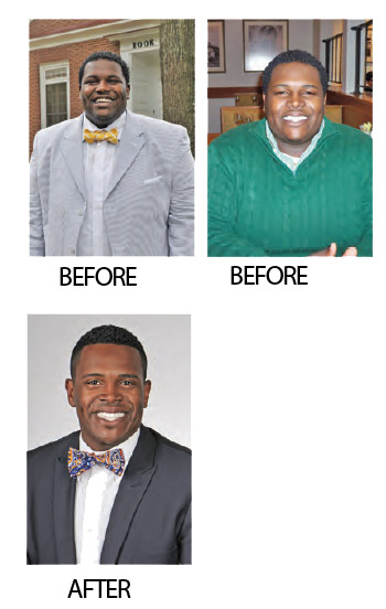 Cory Robinson before and after weight loss photos. You've got to love yourself and have fun.