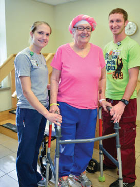 care and rehab at Roper Rehabilitation Hospital and Rehabilitation Services inside the main hospital on Calhoun Street