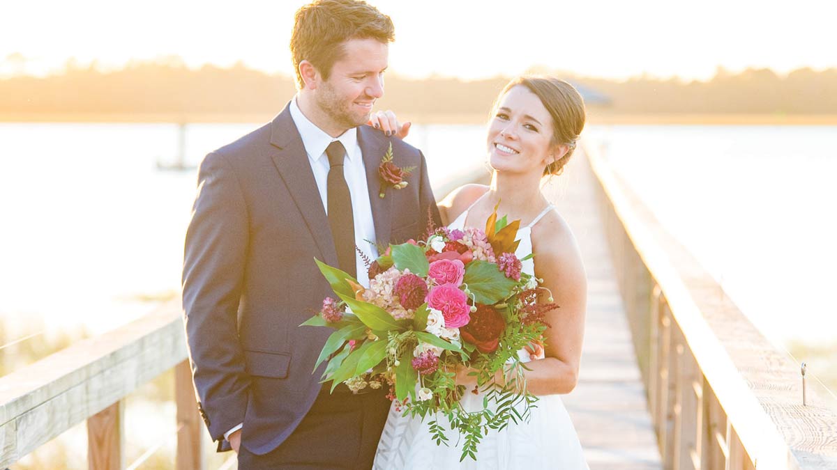 Wedding pic: Caroline Mullis and Cole Rakar