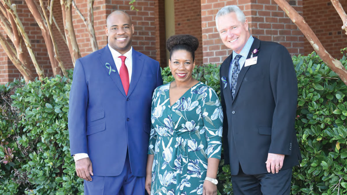 Anton Gunn, chief diversity officer at MUSC Health; Kellye McKenzie, director of health at Trident United Way; and Mark Dickson, vice president of mission at Roper St. Francis Healthcare, are representatives of Healthy Tri-County's three core partners.