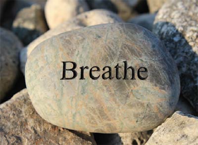 Along with being mindful of your breathing throughout the day