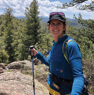 Molly Conneen hiking Pikes Peak outside of Denver less than six months after her altruistic donation of her kidney to a stranger.