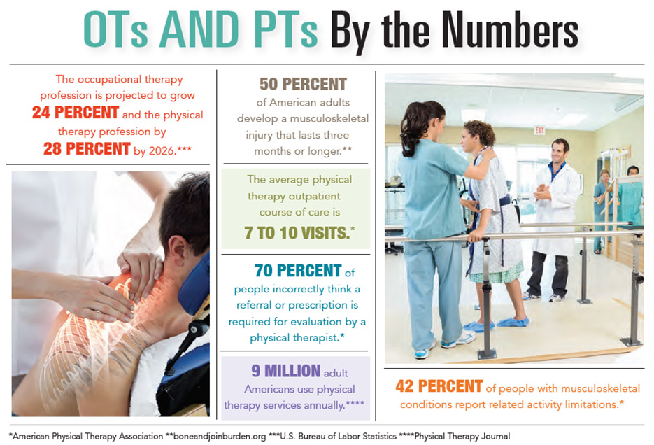 OTs and PTs By the Numbers