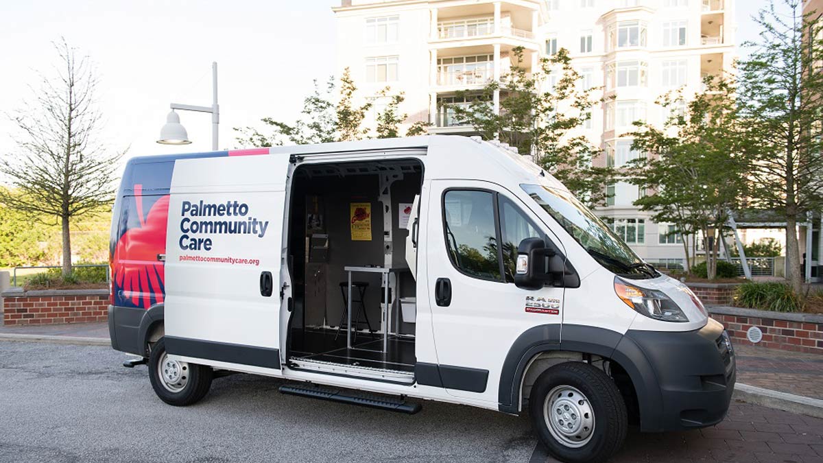 Photo of a Palmetto Community Care van