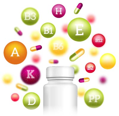 supplements and vitamins graphic