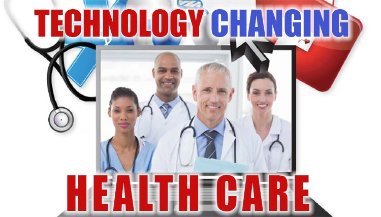 Technology Changing Healthcare Illustration