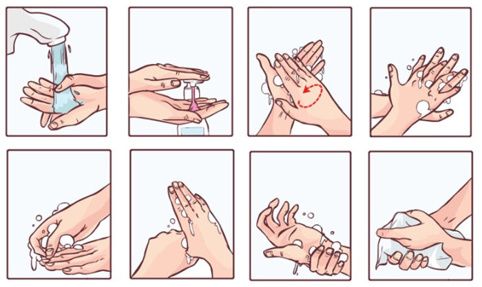 ILLUSTRATION: hand washing