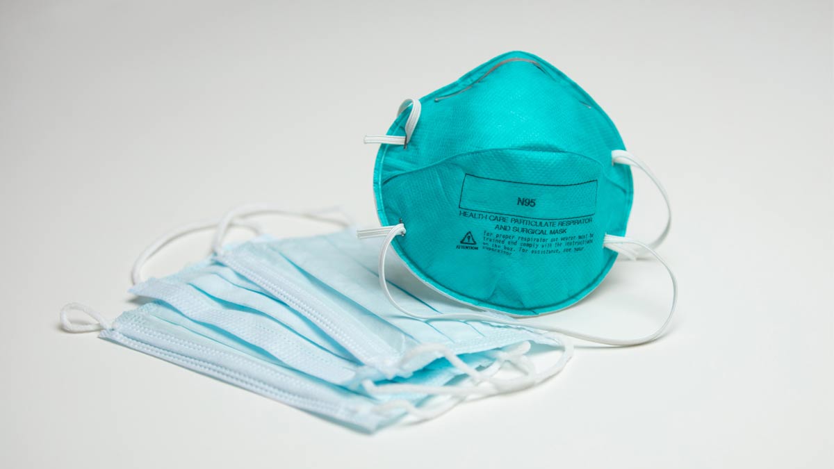 N95 Respiraor and some common surgical masks