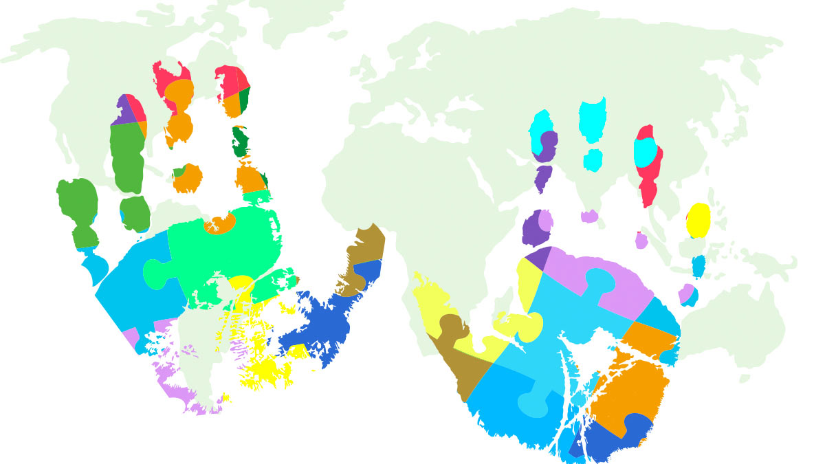 Autism awareness & world map