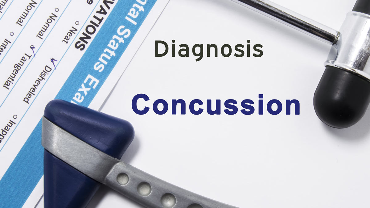 Medical paperwork for concussion.