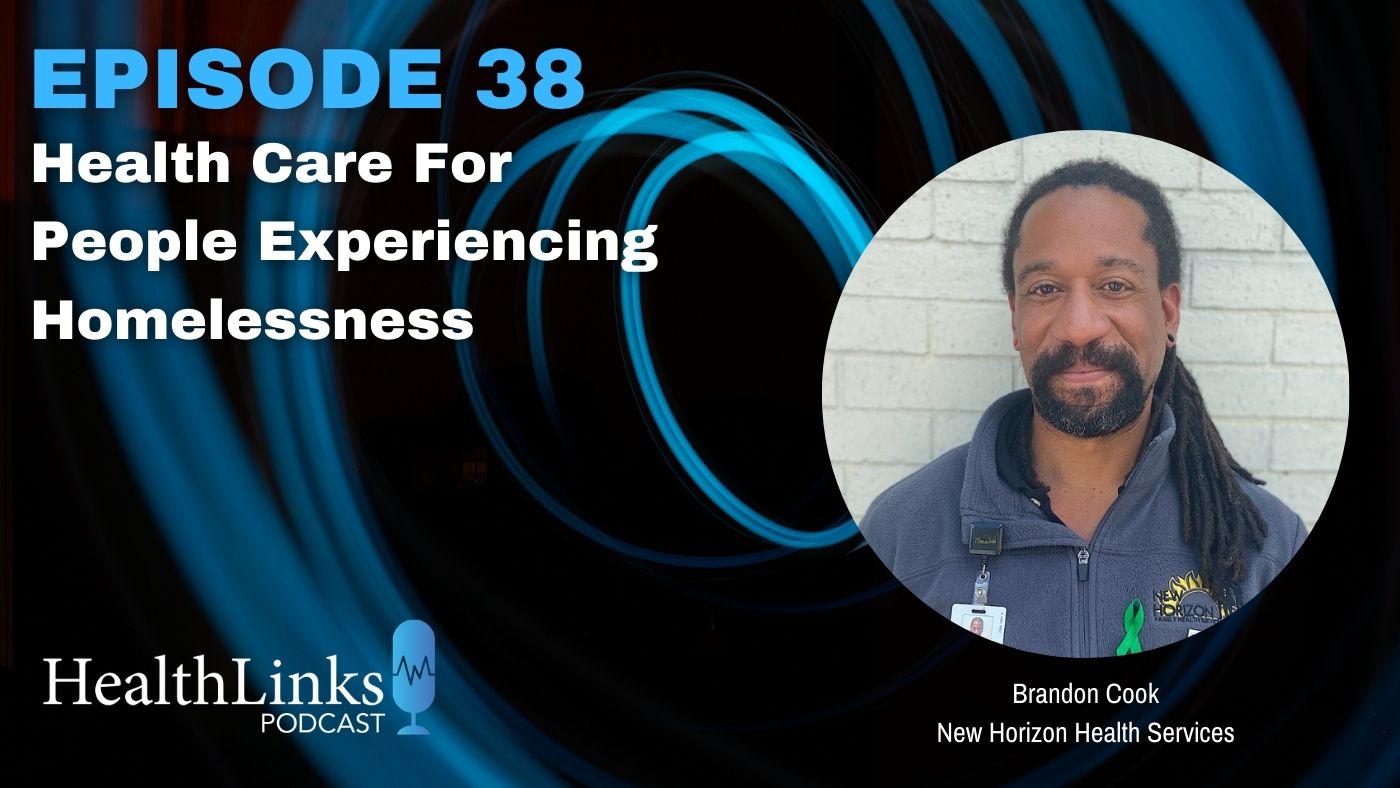 Healthcare for people experiencing homelessness podcast slide