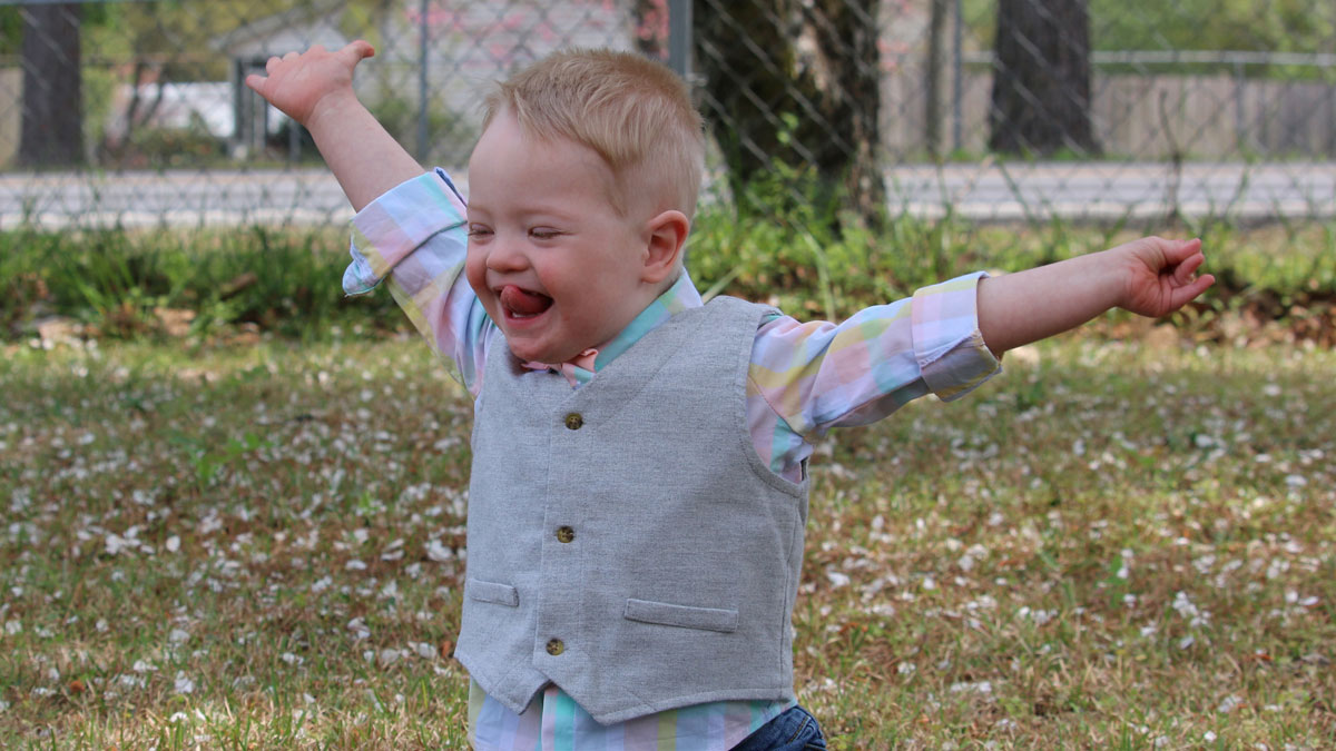 Family Connection of South Carolina: A young boy enjoying himself outside on a nice day.