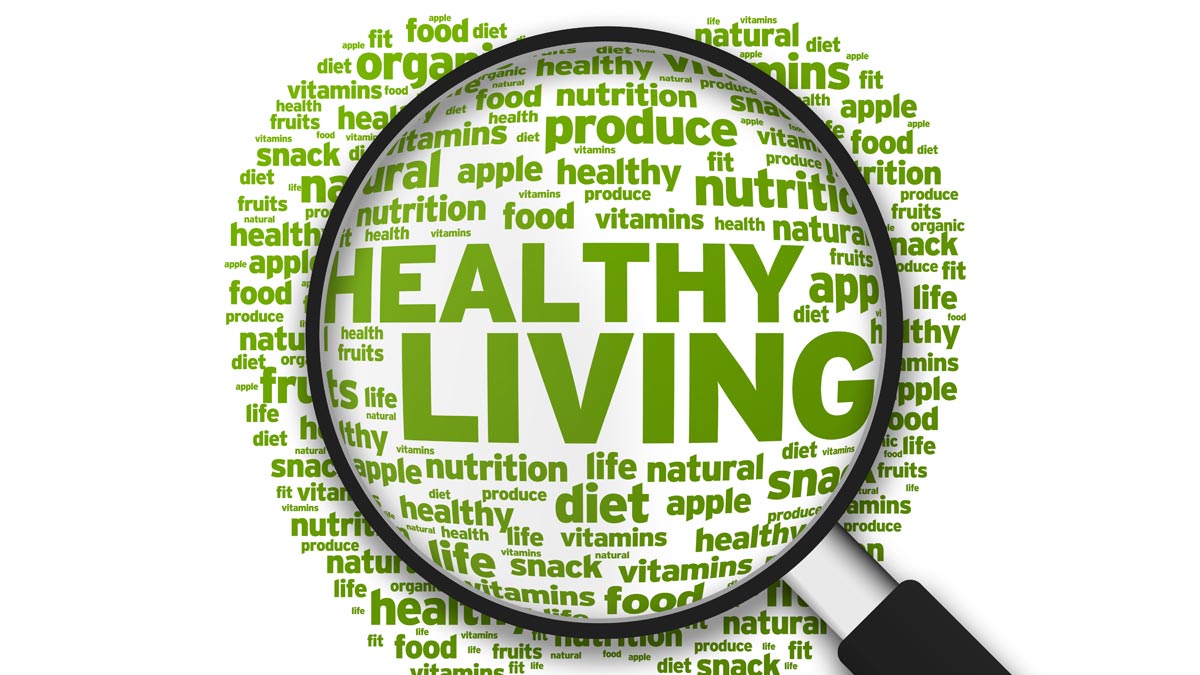 Healthy living graphic