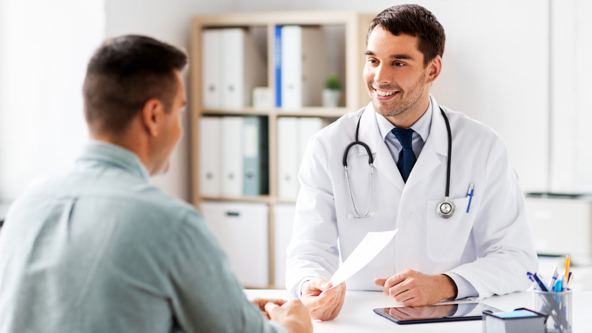 A patient with his Direct Primary Care doctor.