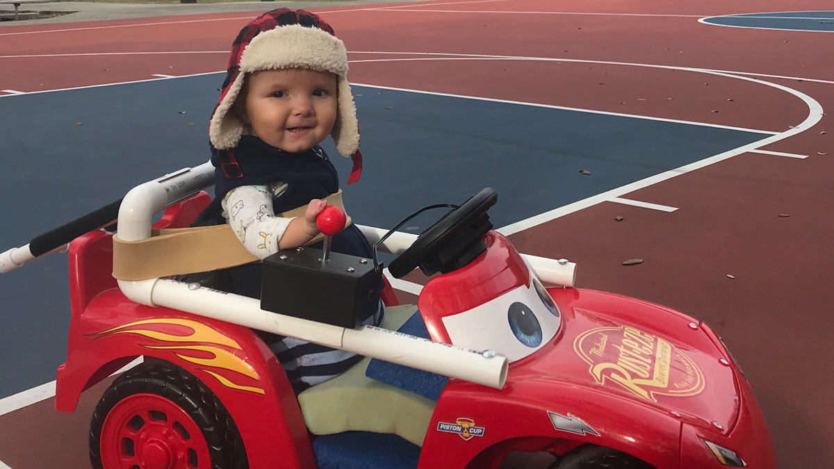 Go Baby Go! is a national, community-based research program that provides modified ride-on cars to young children with disabilities.