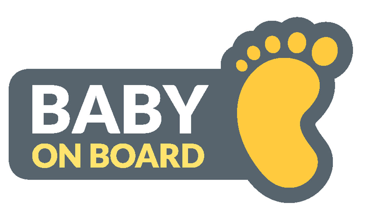 Baby on Board graphic for the "Car Seat Safety" article.