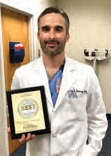 Dr. Dustin Hambright named BEST SURGEON in the 2022 Best in Health Charleston