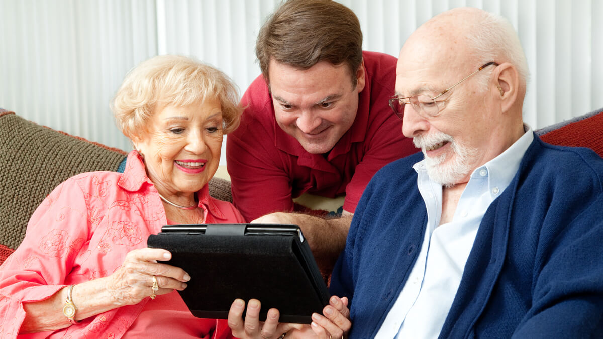 Seniors learning technology