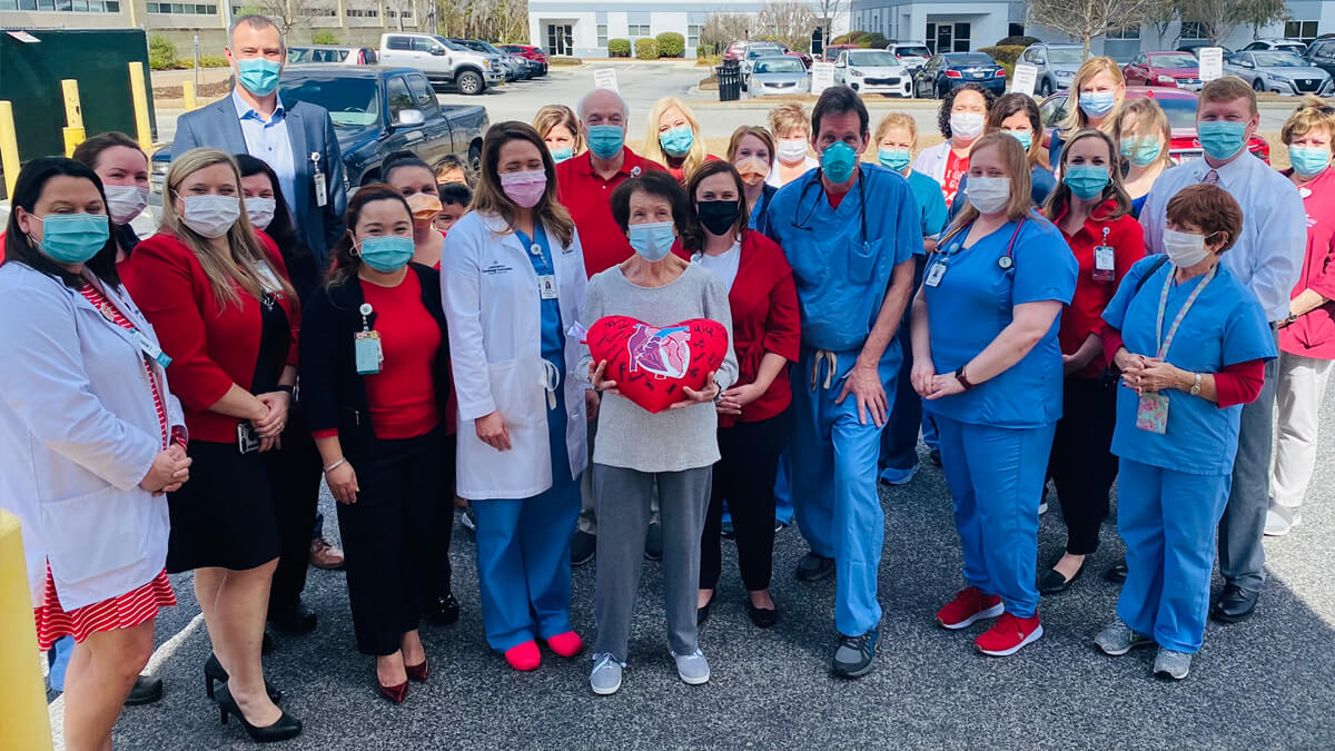 Grace Shorter and the medical staff at Summerville Medical Center