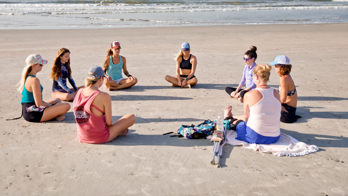 Waves 4 Women on the beach