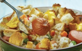 Photo of sausage and wild rice dish