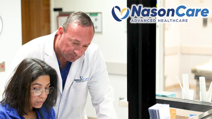 Dr. Nason with NasonCare staff at NasonCare in N. Charleston.