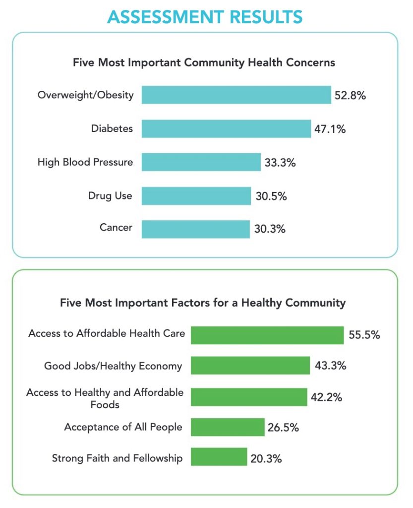 Graphic of assessment results 