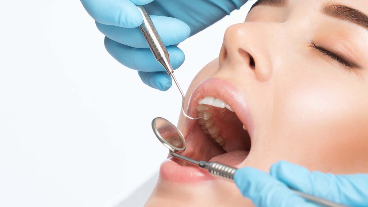 Photo of woman at the dentist office