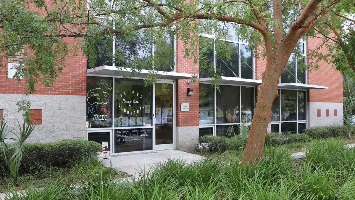 Outside photo of Alice’s Clubhouse on Bowman Road in Mount Pleasant, South Carolina.