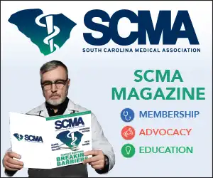 SCMA Magazine, the South Carolina Medical Association.