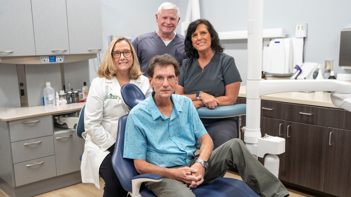 Photo of people inside a medical office