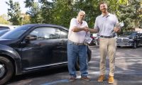 Photo of two men shaking hands