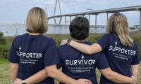 Photo of women looking at the bridge