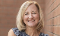 Photo of a woman smiling